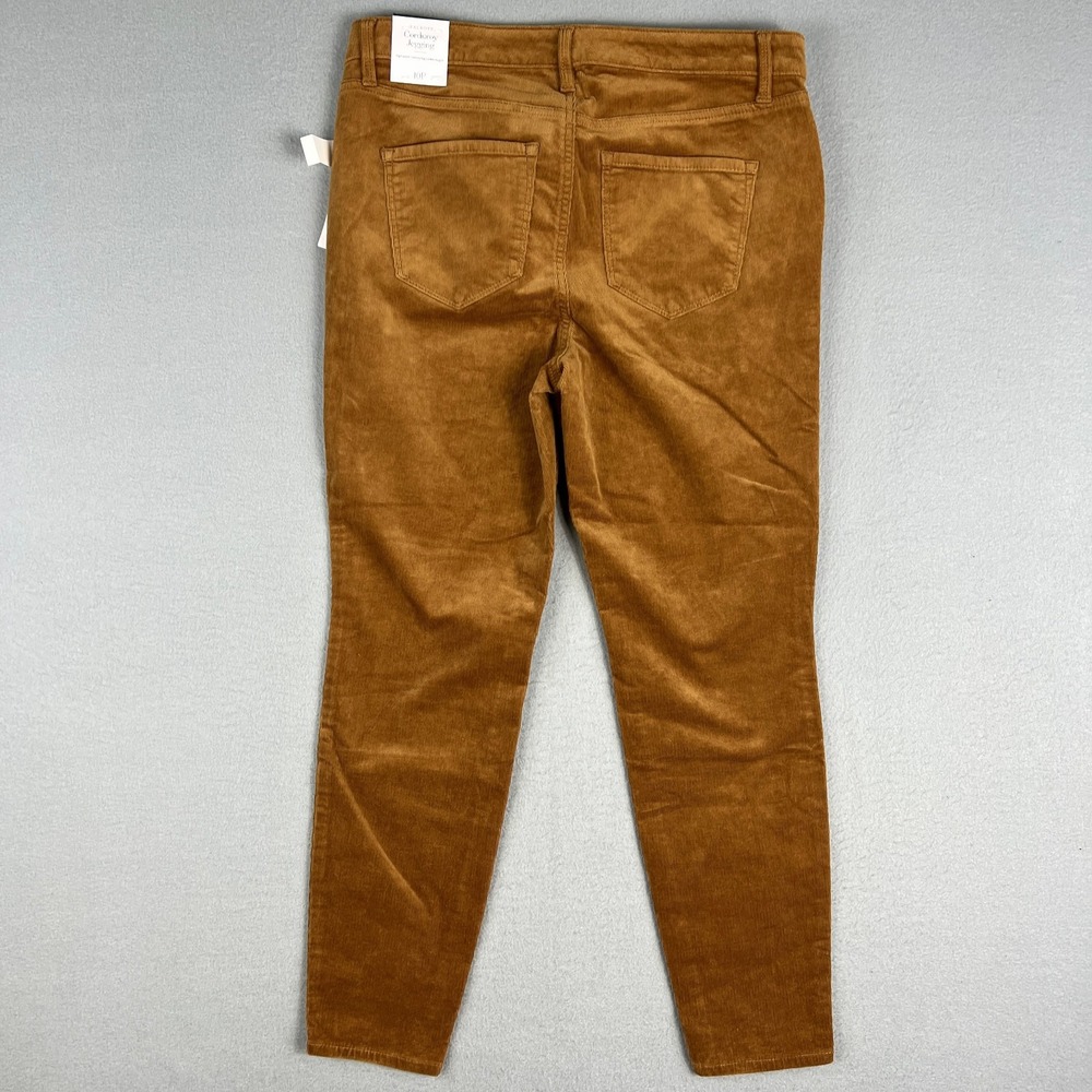 Talbots Corduroy Jegging 10P Brown Stretch Skinny Leg High Waist Ankle Length - Picture 2 of 10